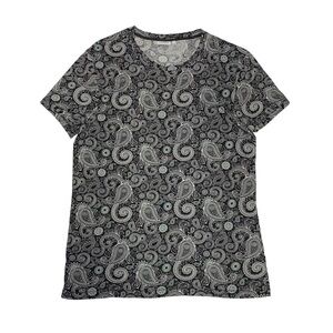 J. Lindeberg mens M paisley crew neck tee shirt